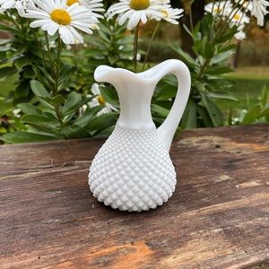 Milk Glass Oil Dispenser